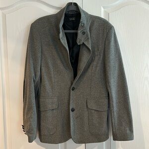 Zara Man Charcoal Gray Wool Sport Jacket, Size XL